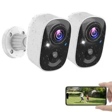Vicohome Security Cameras Wireless Outdoor, 2K Battery Powered WiFi Cameras f...