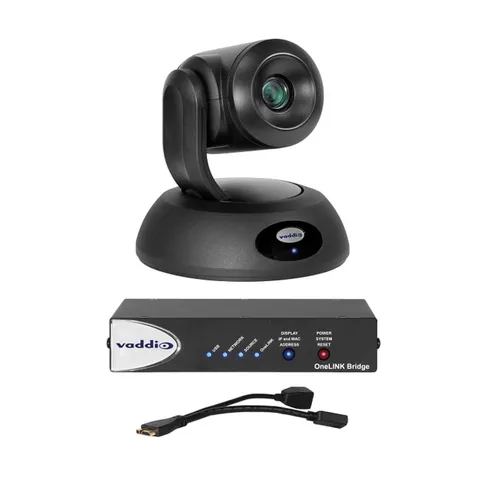 Vaddio RoboSHOT 12E HDBT OneLINK Bridge PTZ Camera System for Cisco SX...