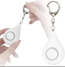 Safe Sound Personal Emergency Alarm 125dB Keychain In White, NEW