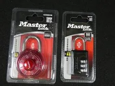 Lot of 2 New Factory Seal Master Tough Under Fire Combination Locks 1530DCM 647D