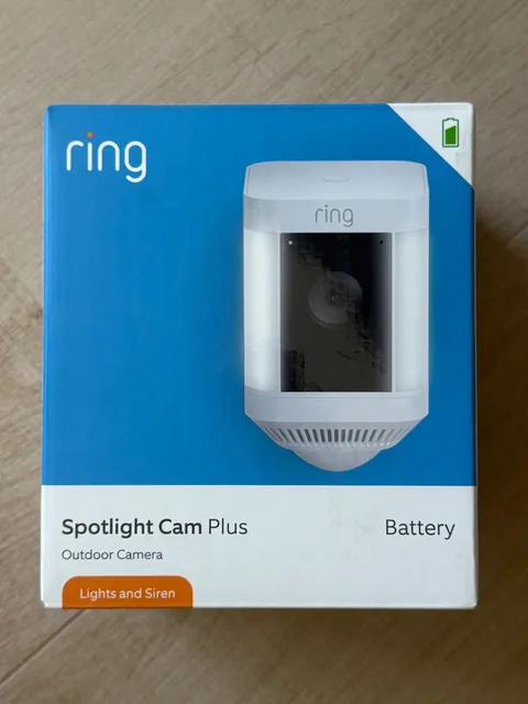 Ring Spotlight Cam Plus 1080p Security Camera White [NEW] [MSRP $150]