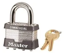 Keyed Padlock, Alike, 1-3/4"W