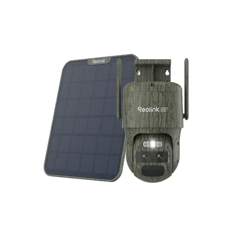 Reolink TrackMix LTE+Solar Panel 4K 4G Battery Security Camera Dual Lens Camera
