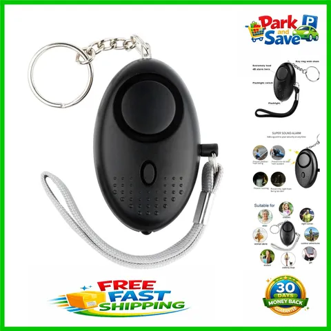 High-Powered Personal Security Alarm 140DB with LED – Durable Keychain Design