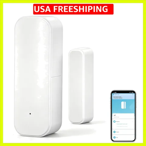 WiFi Door Sensor Window Detector: Smart Window Contact Sensor, Wireless Magne...