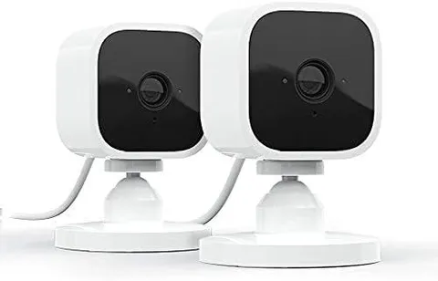 Blink Mini - Compact indoor plug-in smart security camera, 1080p HD video