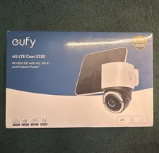 Eufy 4G LTE Cam S330 4K Solar Wireless Outdoor Camera Night Vision Alexa