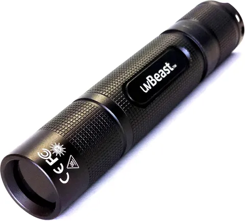 uvBeast V3 365nm MINI UV Flashlight Portable Rechargeable Black Light