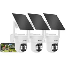 Wireless Solar Security Camera 100ft Night Vision