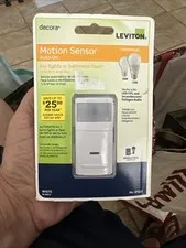 NEW Leviton Decora IPS02 Motion Sensor Auto-On Electrical LED CFL Switch White