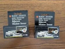 Black &Decker Lot Of 2 ,Home Protector Security System Glass Break Window Sensor