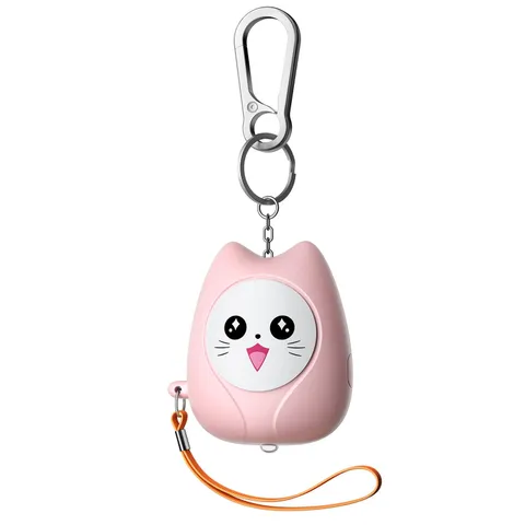 ESSAGER Personal Safety Alarm for Women, 130dB Loud Siren, Replaceable Pink