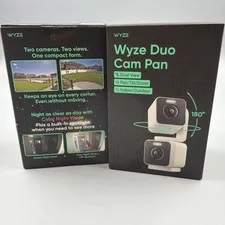 2 Wyze Duo Cam Pan Dual View Security Camera – New
