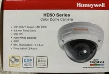Honeywell HD50P Color Dome Camera 600 TVL 1/3" CCD Wired 3.8mm Fixed Lens