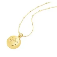 Smart Jewelry - Personal Safety Device - Necklace Gold