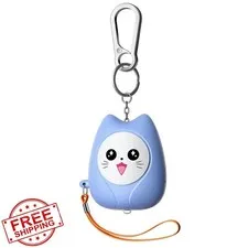 ESSAGER Blue Personal Safety Alarm 130dB Keychain LED Light for Women Kids