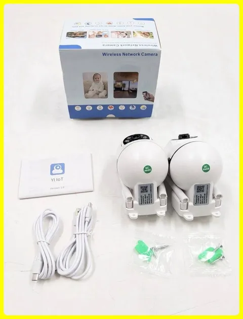 Wireless Smart Network Camera Lot Of 2 Wi-Fi Home Monitor (CB201) - White