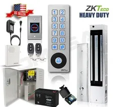 KiT Door Access Control System Zkteco heavy duty water protection, door entry zk