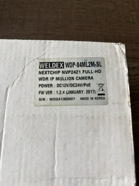 Weldex WDP-84ML2M-SL 2 Megapixel Full HD IP Mullion Camera