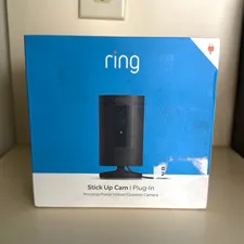 Ring Stick Up Cam Plug-In 1080p Wi-Fi Indoor/Outdoor IP Camera, Black
