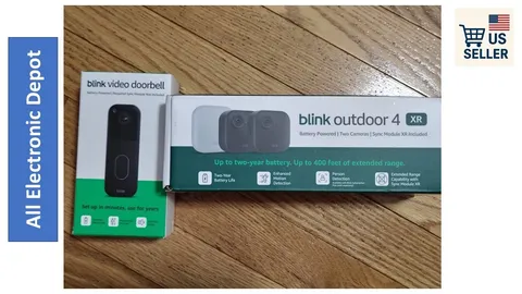 New Blink Outdoor 4 XR Wireless security 2 cameras Sync Module Video Doorbell