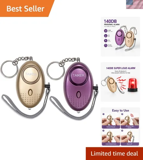 Personal Alarm for Women 140DB Emergency Self-Defense Security Alarm Keychain...