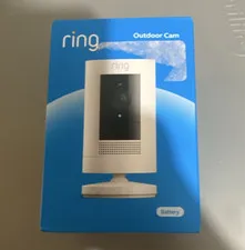 Ring Outdoor Cam Battery 1080p Wi-Fi Outdoor Weatherproof Alexa White
