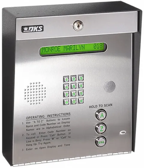 DoorKing - 1834-080 - DKS 1834 Telephone Entry System - Stainless Steel