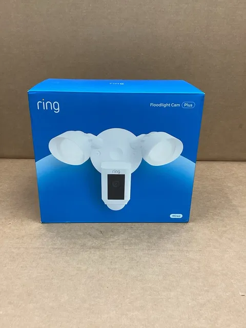 Ring Floodlight Cam Wired Plus (White) 1080p Outdoor Motion Camera BRAND NEW