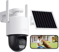 Orbis Solar Security Camera Wireless Outdoor, 2.5K 4MP 360° Coverage PTZ Cameras