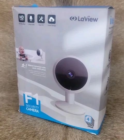 LaView F1 Security Camera 4 Pack 1080P HD Indoor WiFi Smart Home LV-PWF1-4PKG