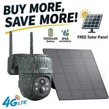 Wansview 4G LTE Cellular Solar Security Camera Outdoor No WiFi Wireless Camera