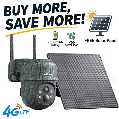 Wansview 4G LTE Cellular Solar Security Camera Outdoor No WiFi Wireless Camera