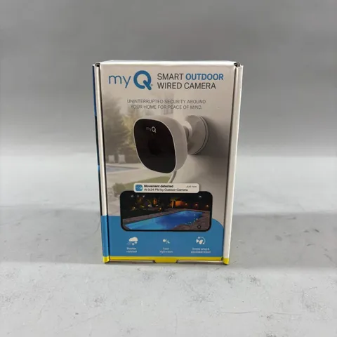 New My Q Smart Outdoor Wired Camera 1080p MYQ-C43AXXW