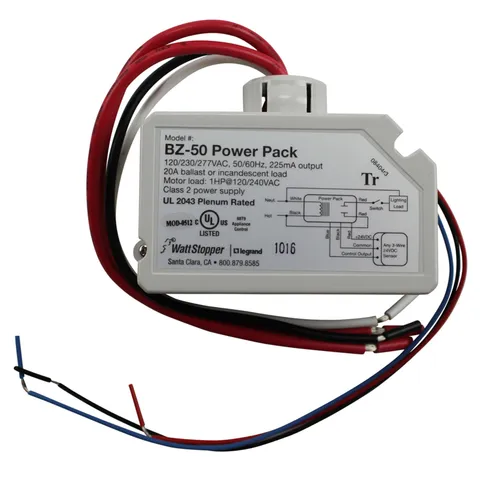 WATT STOPPER BZ-50 120/230/277V 20A POWER PACK FOR OCCUPANCY SENSOR