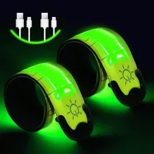 Light Up Armband LED Slap Safety Armband for Kids Night Walking, LED Luminous...