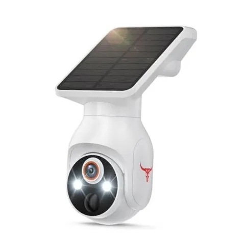 1080p Security Camera Wireless with Solar Panel, AI Human Detection, 2-Way WiFi