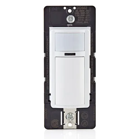 Motion Sensor Light Switch, Motion Activated, Auto-On/Auto-Off or Manual-On, 2A,
