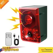 130dB Solar Outdoor Motion Alarm - Adjustable Volume & Custom Alerts for Safety