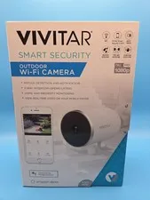 VIVITAR Smart Wi-Fi Outdoor Security Camera–1080p HD, Night Vision, SD Card Slot