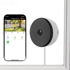 Starlight Window Camera, 2K Resolution, Full-Color Night Vision, Wi-Fi Indoor...