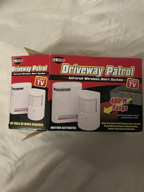 2 U.S. Patrol Driveway Patrol TV3731 infrared wireless alert system 400 ft range