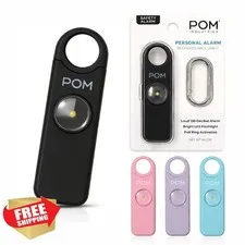 POM Personal Safety Alarm Black 130dB