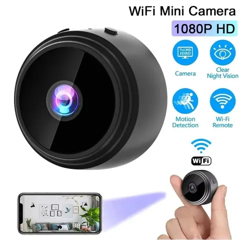 Mini WiFi Security Camera 1080P HD Wireless Home Pet Monitor Night Vision Audio