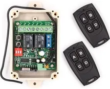 Black Relay Secure Rolling Code Key Fob Device For Home Automation Security