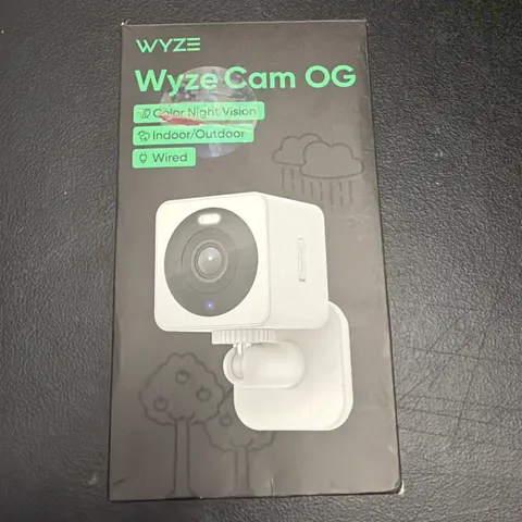 Wyze Cam OG 1080p HD Wired Indoor Outdoor Security Camera Spotlight Sealed