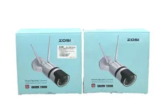 Lot of 2 ZOSI ZNC1902F 2MP Wireless WiFi IP Security 1080P Outdoor Camera