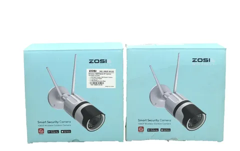 Lot of 2 ZOSI ZNC1902F 2MP Wireless WiFi IP Security 1080P Outdoor Camera