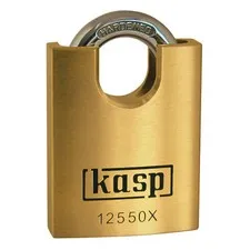 Kasp K12550XD Premium Brass Lock - 50mm - Closed Hook