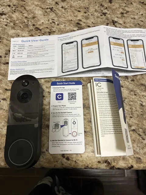 NEW Camtro Doorbell Camera LOOK! 2.4GHz Wi-Fi Never Used No Box I Lost It